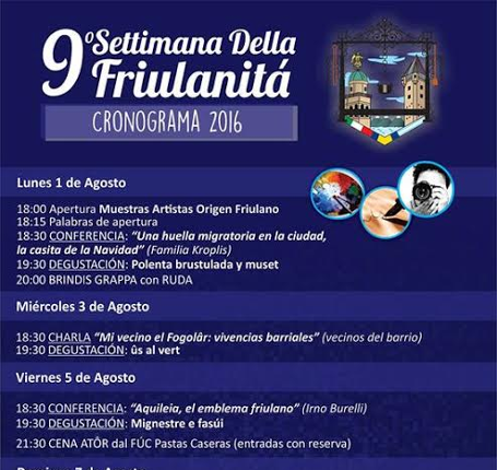 Settimana della Friulanità (Mar del Plata, 1-12 agosto)