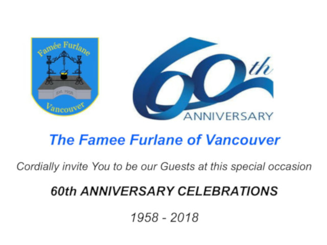 60° anniversario Famée Furlane Vancouver (sabato 13 e domenica 14 ottobre – 2605 East Pender Street, Vancouver, Canada)