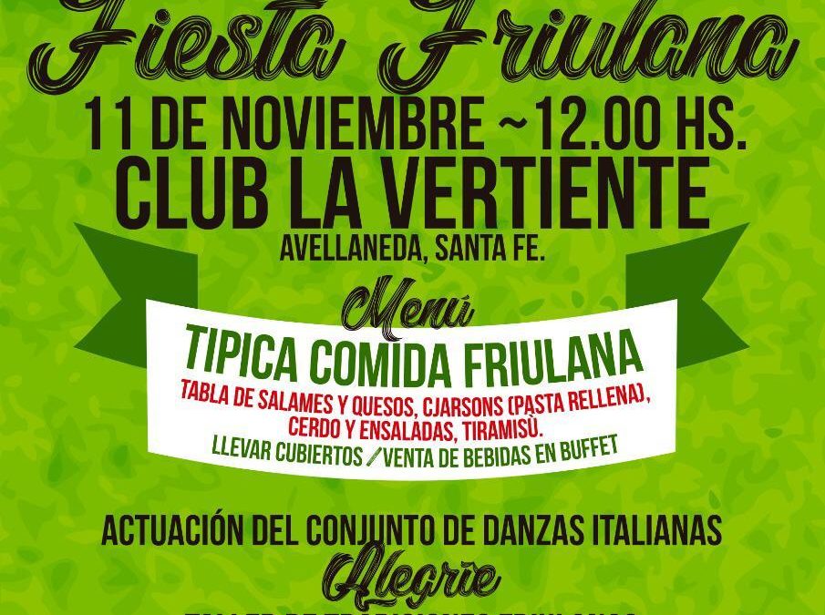 Fiesta Friulana – Avellaneda11-11-2018