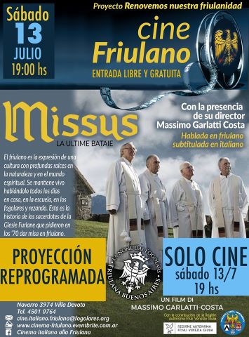Locandina 1° evento Garlatti a Buenos Aires 13 luglio ridimensionata