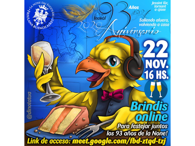 Brindisi online per i 93 anni della Sociedad Friulana Buenos Aires