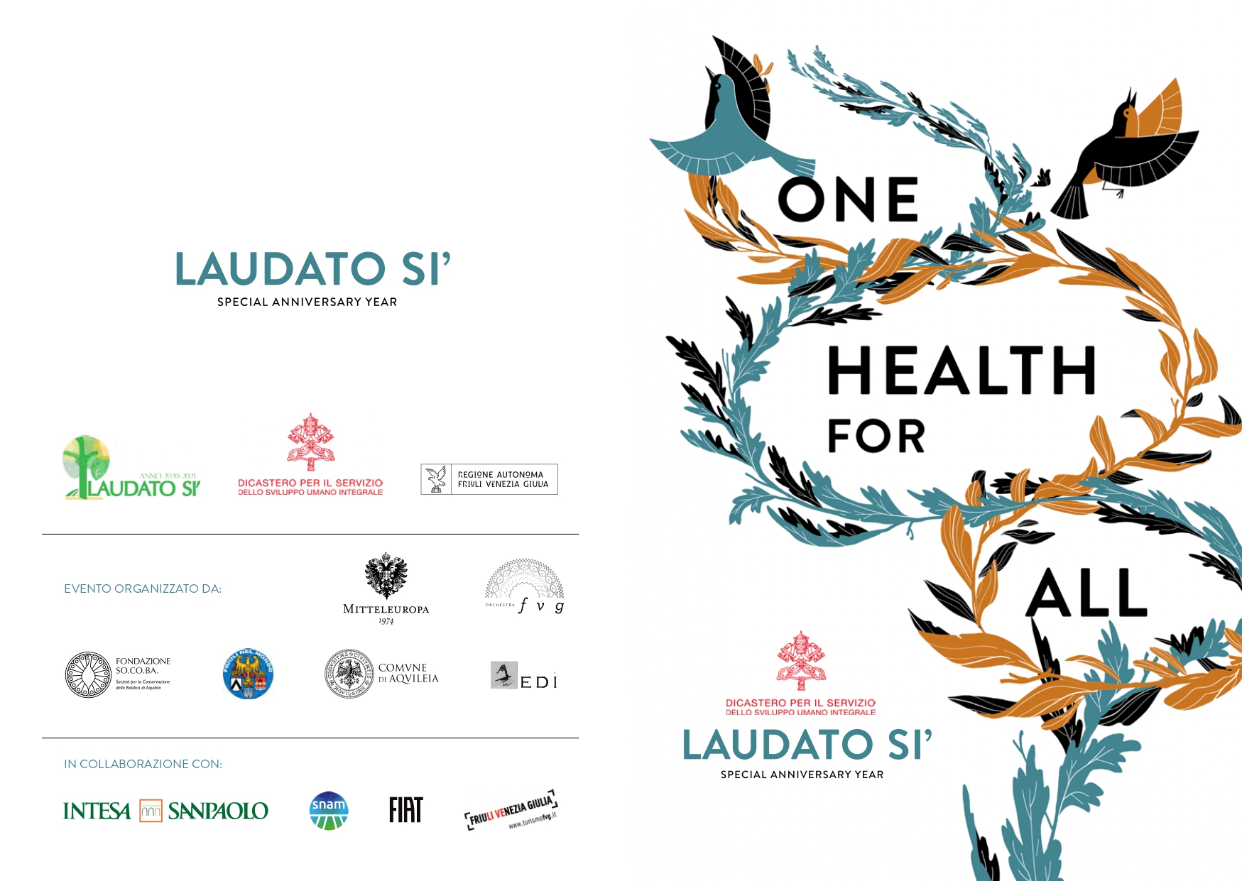 Ad Aquileia “1 Health 4 All Event”, evento su salute globale ed ecologia integrale – Mercoledì 19 maggio