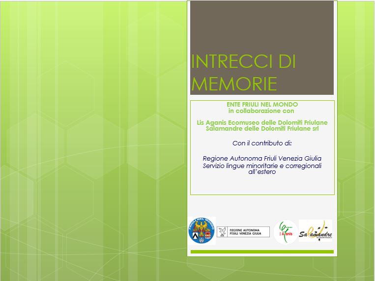 Progetto INTRECCI DI MEMORIE – Scadenza iscrizioni: 30 giugno 2021