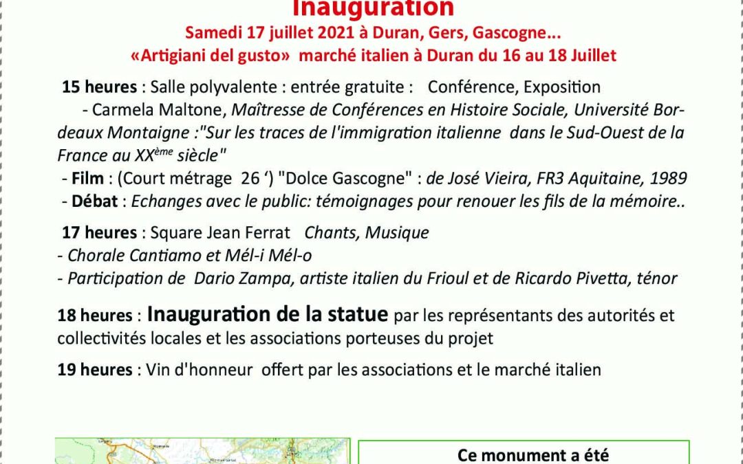 Inauguration Flyer verso