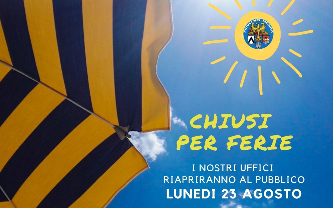 chiusi per ferie
