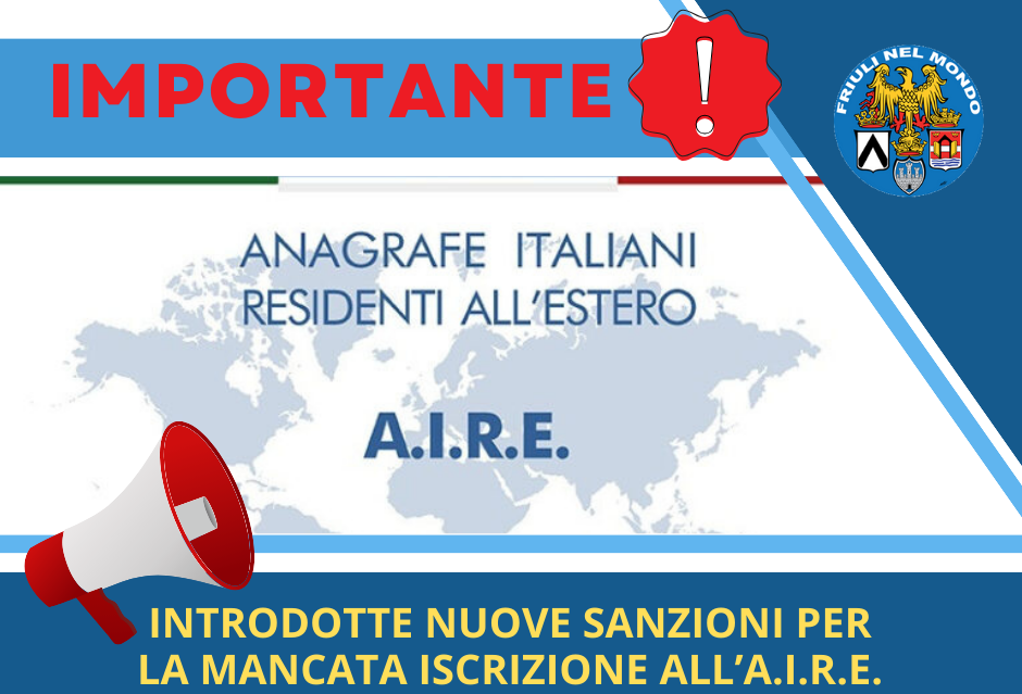 COMUNICAZIONE IMPORTANTE PER I CORREGIONALI ALL’ESTERO