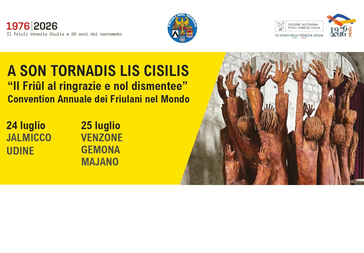 Convention Annuale dei Friulani nel Mondo 2026 – Programma
